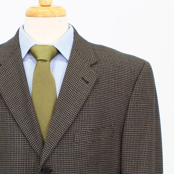 Joseph Abboud 42R Brown HT 3-Button Sport Coat Blazer Jacket B672 - Picture 5 of 11